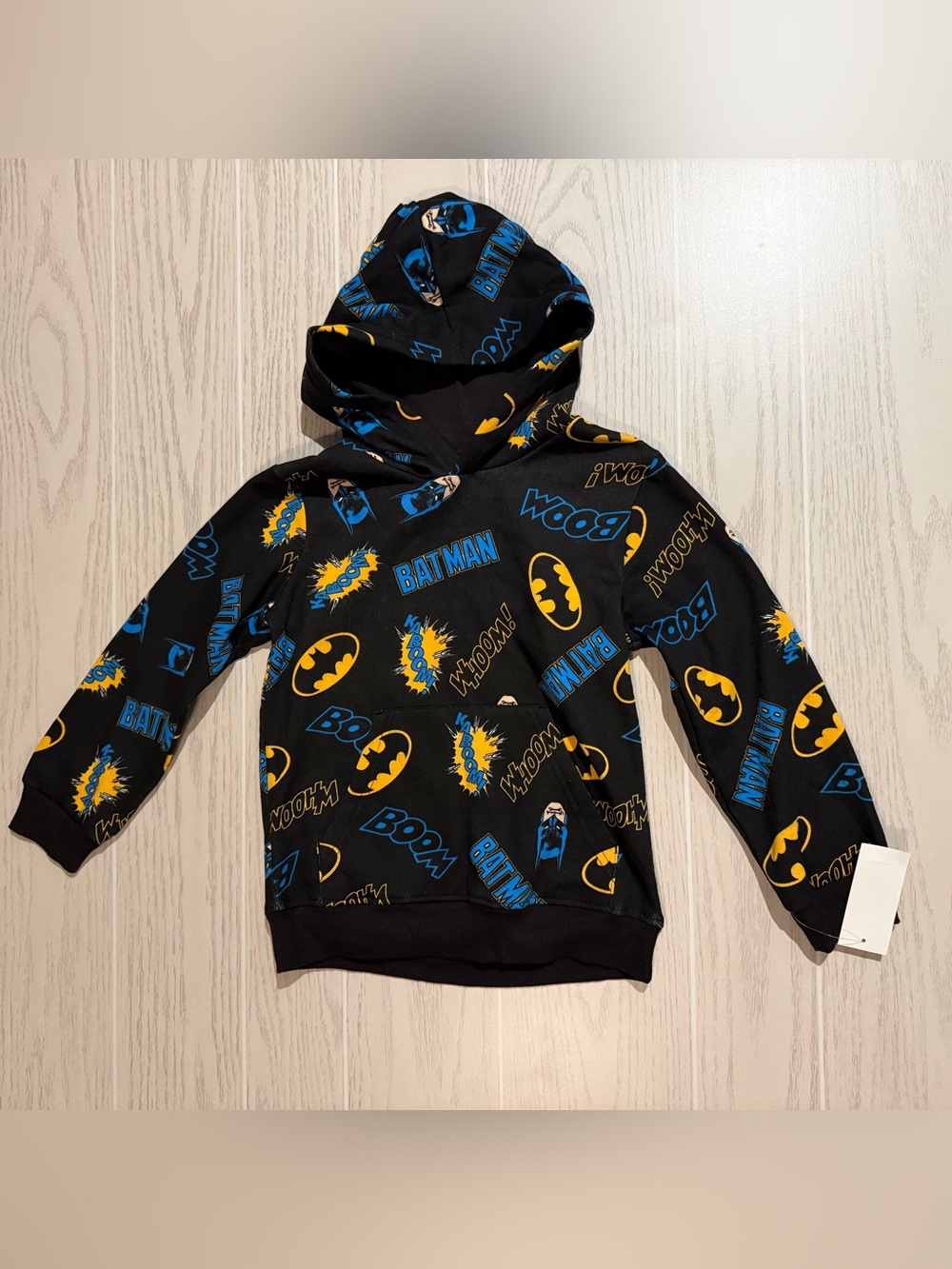 Hybrid Apparel Batman Boys Size 7 Black Graphic Hoodie DC Comics Superhero